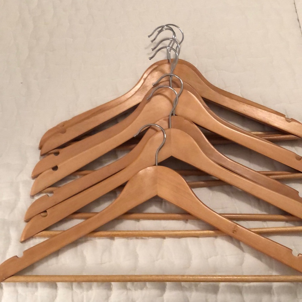 Wood Suit Hangers (8)